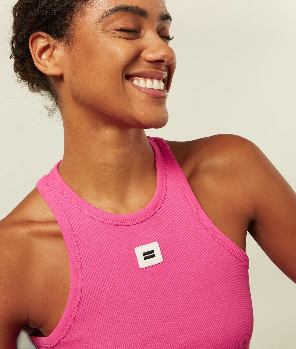 10 DAYS Tank Top Rib bright pink