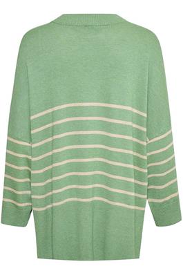 CULTURE Pullover Streifen Annemarie grün