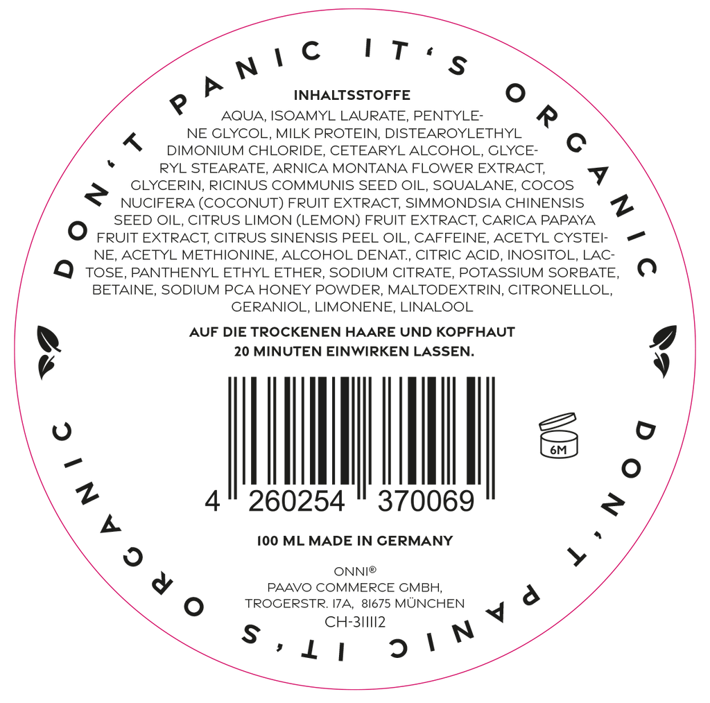 ONNI  Organic Hair Growth Mask Reisegröße 100ml