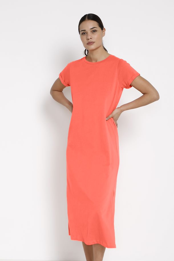 KAFFE Kleid Celina grau oder coralle