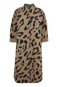 CULTURE Mantel Channe Coat Leoprad