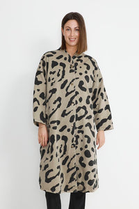 CULTURE Mantel Channe Coat Leoprad